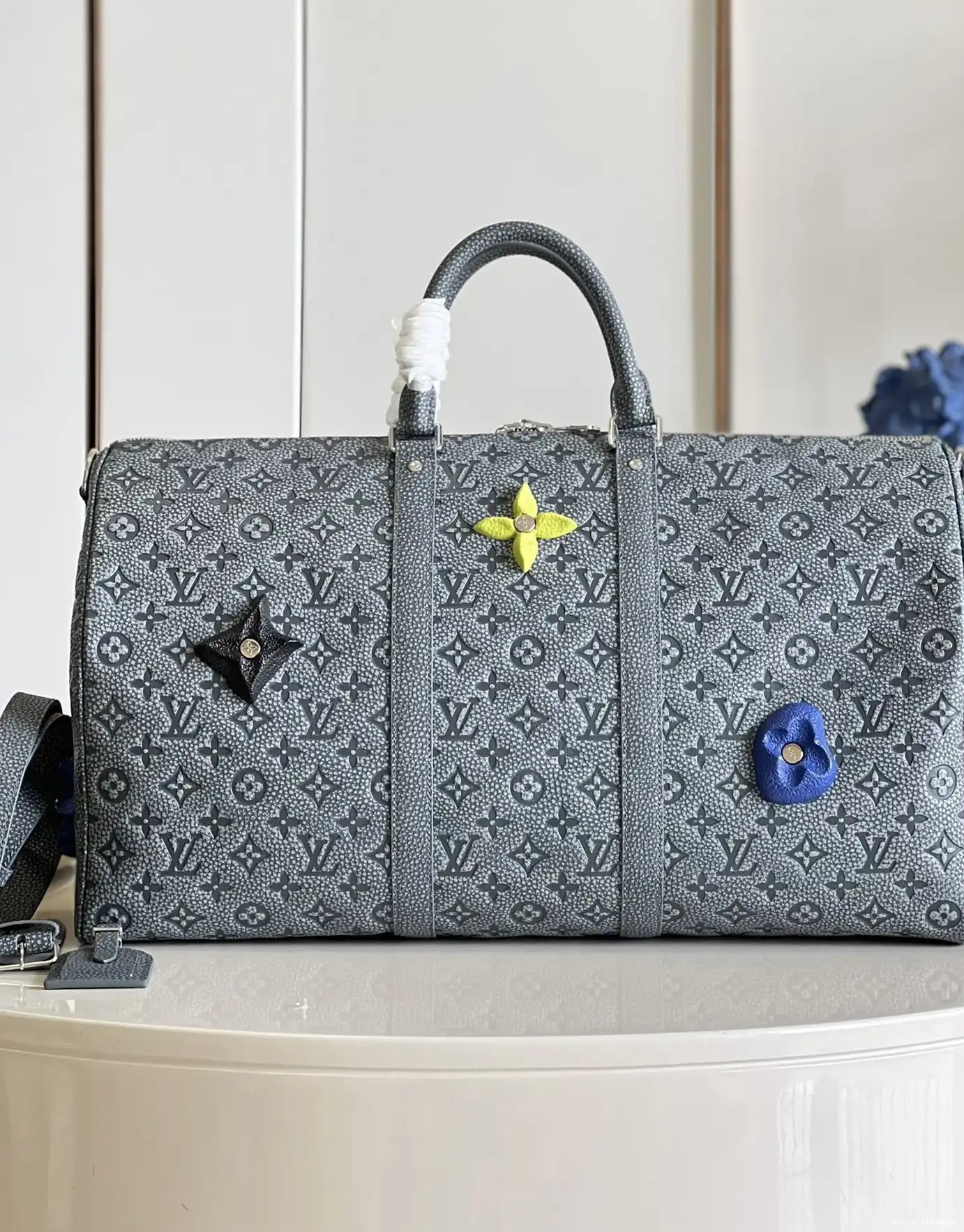 Official oldcobbler VUITTON 50 LOUIS KEEPALL 0616